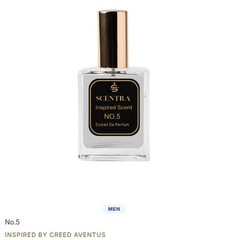 Scentra Inspired Scent No.5 Extrait De Parfum Inspired by Creed Aventus 30ml