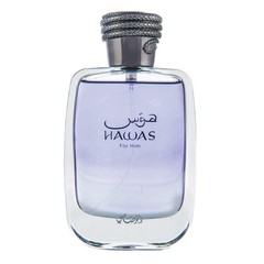 Rasasi Hawas For Men Eau De Parfum Spray 100ML 3.3 Fl Oz (Pack of 1), BLACK