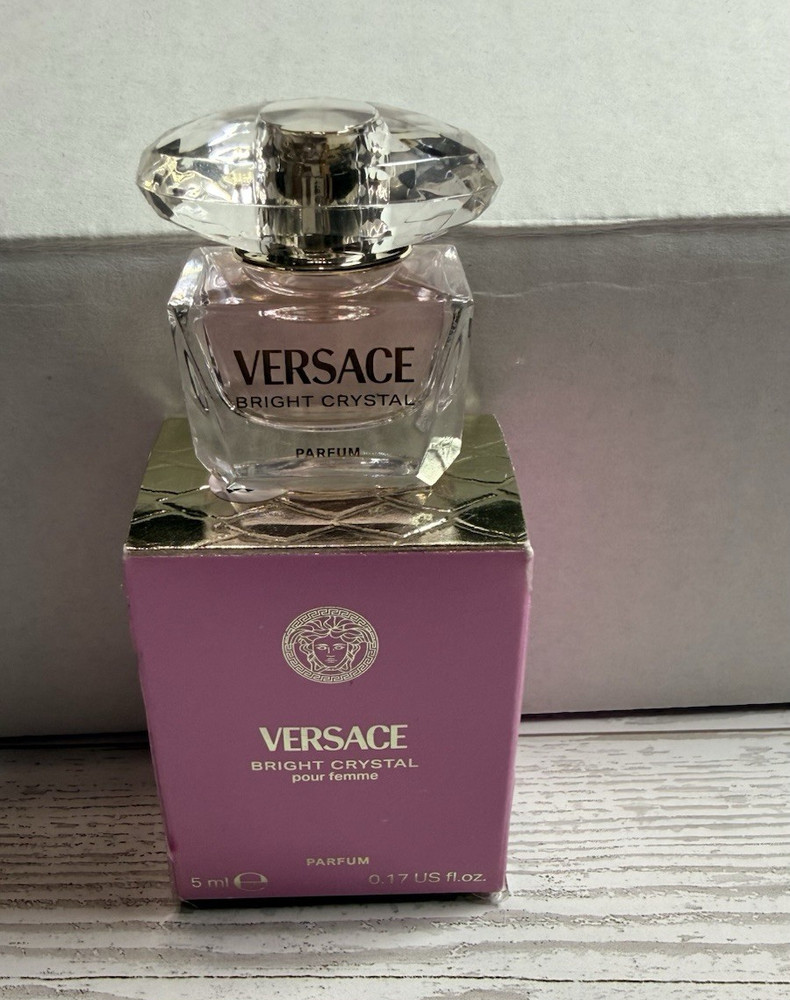 Versace Bright Crystal Parfum Perfume Travel Size 0.17 fl oz