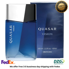 Quasar Vision 100ml 3.4oz by O Boticario – Men’s Fresh Fougere Metallic Notes