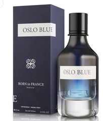 OSLO BLUE BORN IN FRANCE PARFUM 2.9FL OZ FOR MEN NEW SEALEAD BOX.
