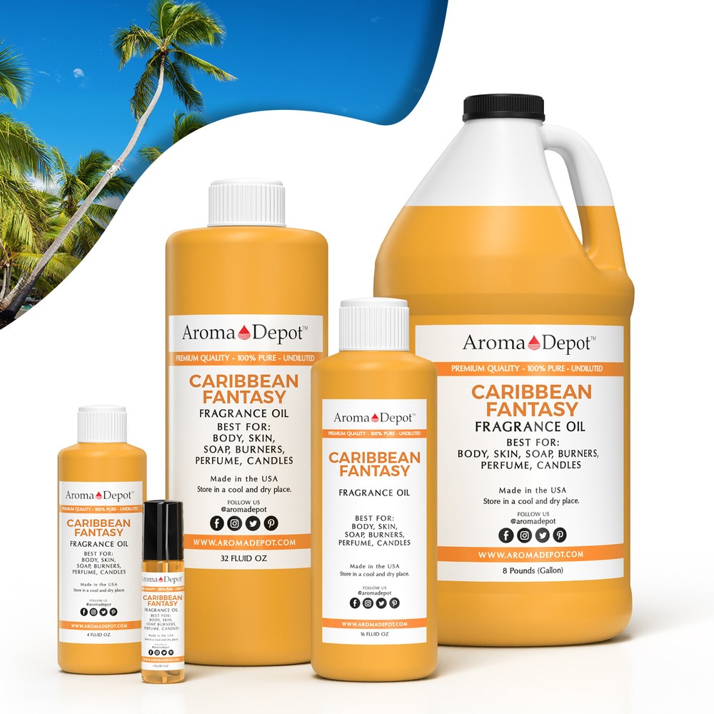 Caribbean Fantasy Fragrance Oil for Body, Candles, Soap, Lotion & Oil Diffusers