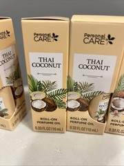 Personal Care Thai Coconut Roll-On Perfume Oil 0.33 oz Each 4pk New