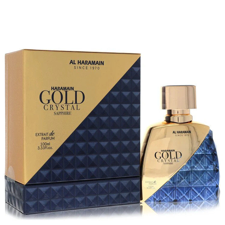 Al Haramain Gold Crystal Sapphire by Al Haramain Eau De Parfum Spray 3.33 oz …