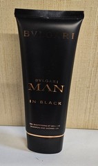 Bvlgari Man In Black Shampoo And Shower Gel 3.4 oz/100ml New Same As Picture