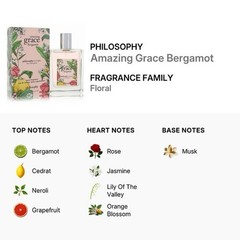 PHILOSOPHY AMAZING GRACE BERGAMOT Eau de Toilette SPRAY 4 fl.oz./120 mL SEALED