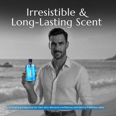 Blue Depths Eau De Toilette Fragrance Spray – 3.4 Fl Oz. Fresh Aquatic Cologne f