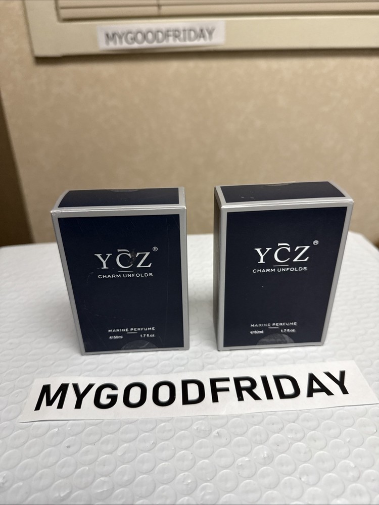 YCZ Charm Unfolds Marine Perfume 1.7oz New With Box Exp: 02/28/29 (2 Box Pack)
