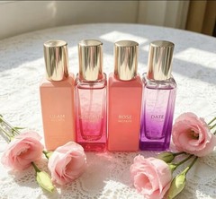 4PCS Mini Eau De Parfum Gift Set for Men & Women Long Lasting Travel Fragrance