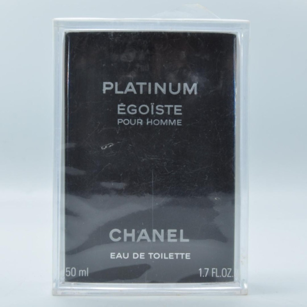 CHANEL Egoiste Platinum Pour Homme EDT Travel Spray 50 ml 1.7oz Perfume w/Case