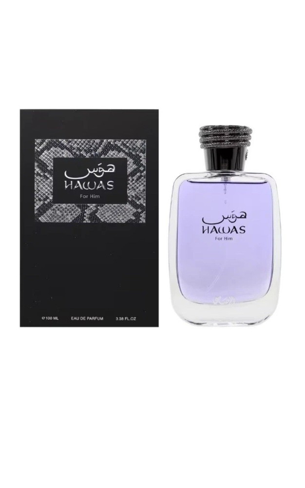 Rasasi Hawas for Him Eau de Parfum Spray 3.38 fl oz Apple Musk Citrus
