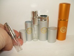 Zelda’s Purse Spray Cologne Choose Scent or Style Gold or Silver Refillable