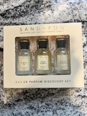 NEW Sand + Fog Eau De Parfum Discovery Set of 3 Pomegranate Vanilla Coconut