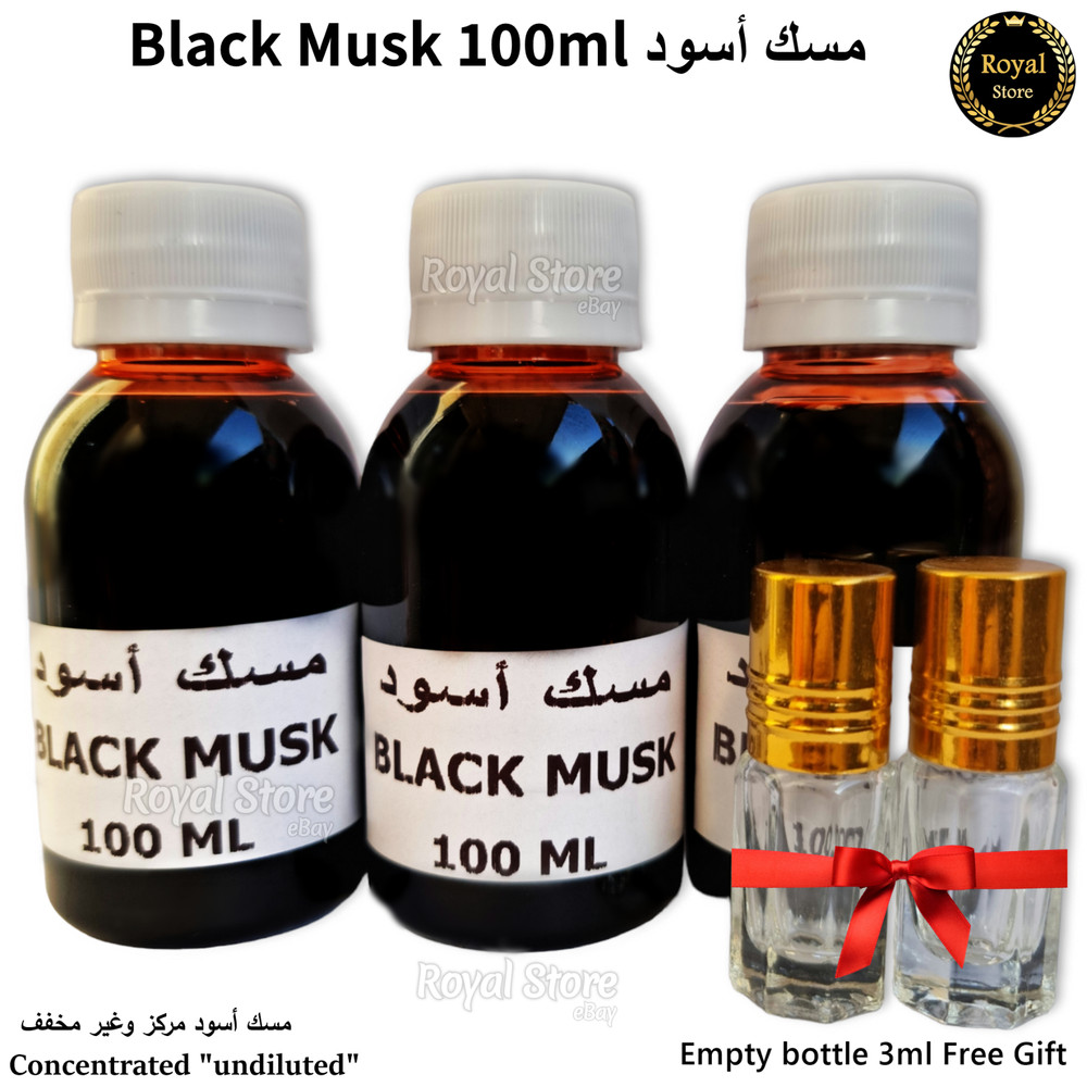 100ml Black Musk Concentrated (+Gift) Arabian Thick perfume tahara oil مسك اسود