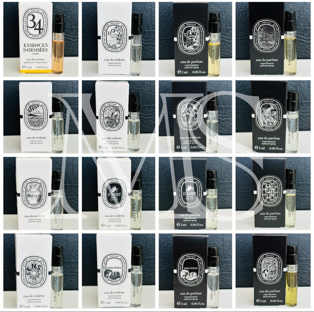 DIPTYQUE Perfume Sample Vials 2ml (Choose Scent & Combined Shipping Cost)