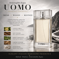 Ermenegildo Zegna Uomo Gift Set – UOMO EDT Cologne 3.4 oz Authentic, New, Rare