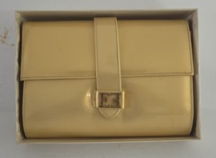 Escada En Fleurs 3-pc Set 1.7 FL OZ EDT Spray Body Veil Gold Clutch NIB AS SHOWN