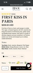 Bisou Memoire First Kiss in Paris Extrait De Parfum in 3.4 fl oz (209$ online)