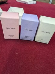 VERA WANG Set of 3 Bottle Sample Set in Box Truly Pink Sheer Veil
