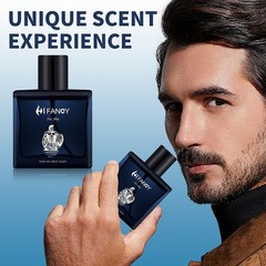 Mens Cologne Spray Fresh Woody Scent 50ml Elegant Fragrance Daily Wear Perfume