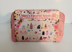 Holiday Macys 26-Pc. Favorite Fragrance Sampler Gift Set For Her & Pink Pouch