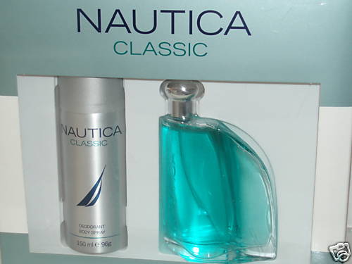 Nautica Classic by Nautica Men Set 3.4 oz Eau de Toilette Spray + Deodorant