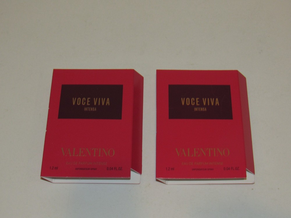 2 Valentino Voce Viva Intensa Eau de Parfum Intense 2.4 mL 0.08 Oz TOTAL Perfume