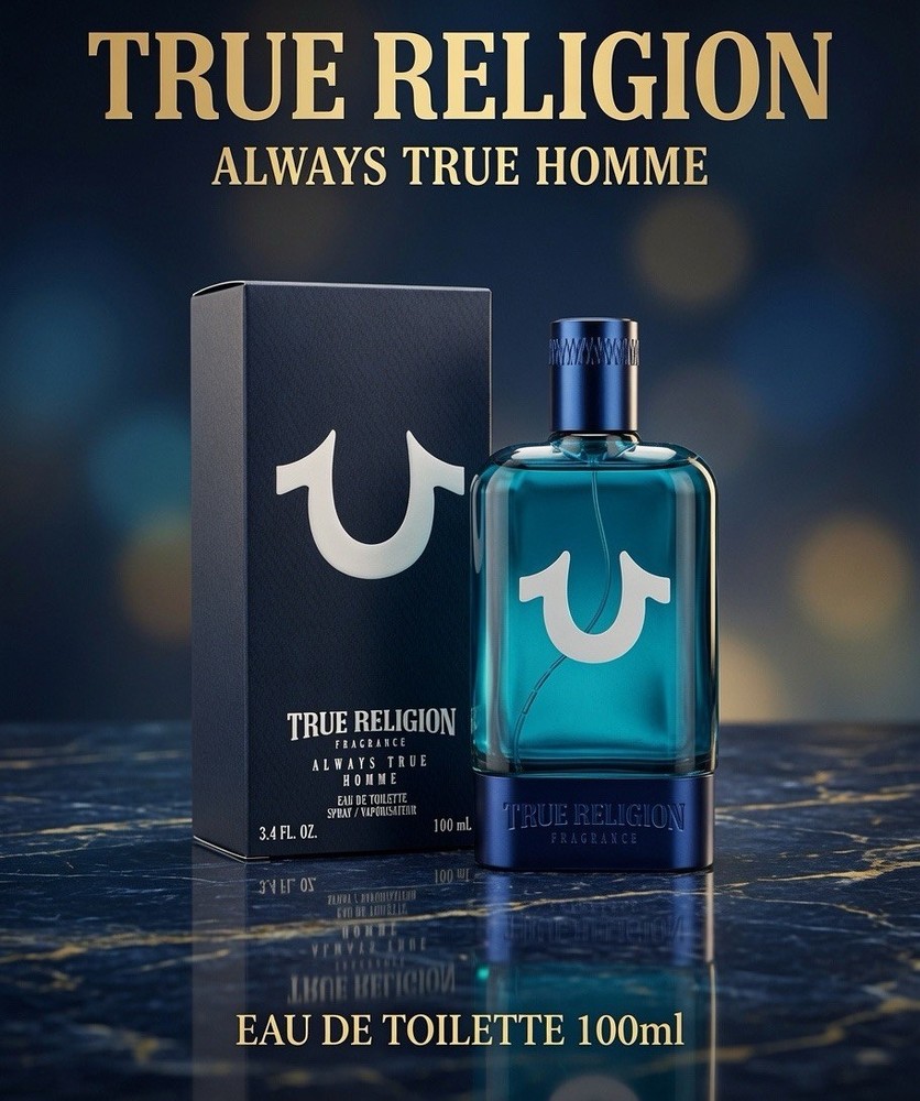 True Religion Always True Homme By True Religion, 3.4 oz EDT Spray for Men