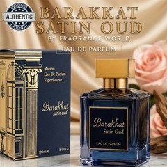 Barakkat Satin Oud By Fragrance World Eau De Parfum 3.4 oz Unisex Spray Original