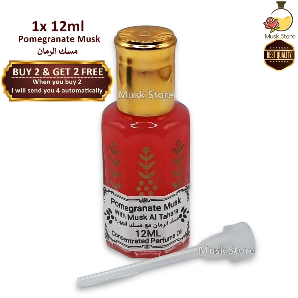 1x Pomegranate Musk Tahara 12ml Amazing Arabic Perfume Oil High Quality مسك رمان