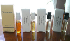 Set 4 Harmonist Parfum Samples: Moon Glory, Velvet Fire,Metal Flower,Royal Earth