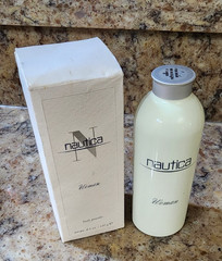 NAUTICA WOMAN Body Powder 4.5 oz.Shaker Talc Perfume by Paul Sebastian New Boxed