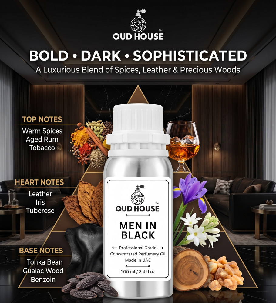 Oud House Men In Black Perfumery Oil 3.4 fl oz Oriental Men Fragrance UAE
