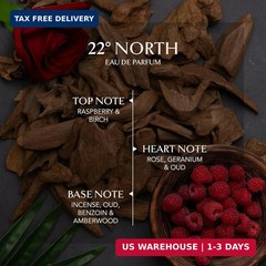 22° North EDP Long Lasting Luxury Perfume Men Women French Inspired 100ml