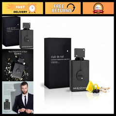 Intense Men’s EDT Fragrance, 3.6 Fl Oz, New in Box, Black Bottle, Long-Lasting S