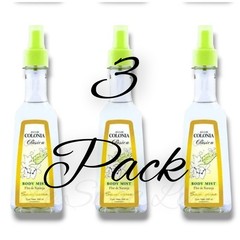 3 Pck SANBORNS AGUA DE COLONIA Body Mist FLOR de NARANJA Bottles 260ml ea