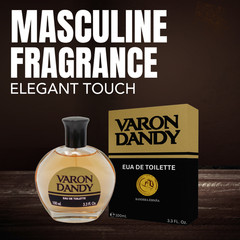 Varon Dandy Eau de Toilette 100ml, Classic Men’s Fragrance (2-Pack)