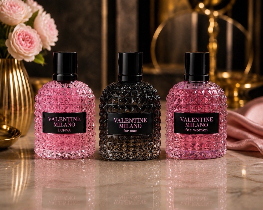 3 Set Valentine Milano Eau de Parfum (EDP) Spray, Regular Size 3.4 fl oz