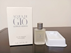 VINTAGE ARMANI ACQUA DI GIO MINI EDT POUR HOMME 0.17oz/5ml NEW WITH BOX