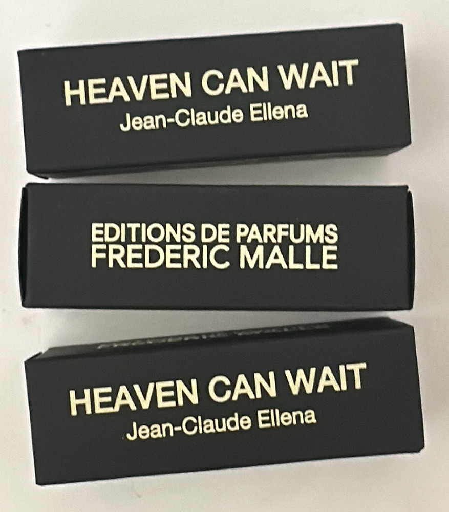 Lot of 3 Frederic Malle Heaven Can Wait Eau De Parfum SAMPLE 1.2 ml L12