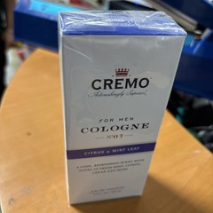 Cremo Cologne Spray for Men Citrus & Mint Leaf 3.4 fl oz Eau De Toilette Sealed