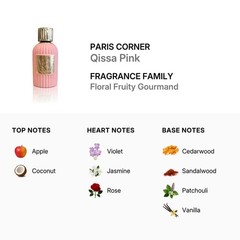 Paris Corner Ladies Qissa Pink EDP Spray 3.38 oz Fragrances 6298463856485