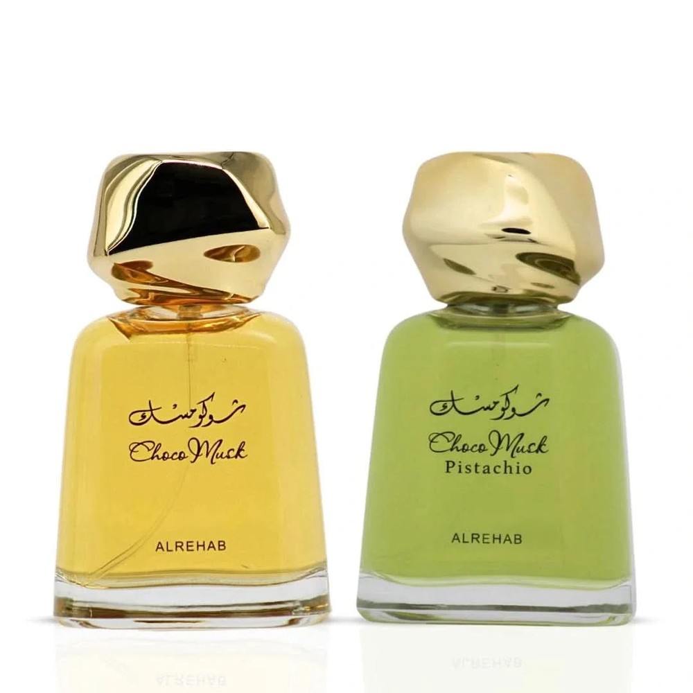 Choco Musk & Choco Musk Pistachio EDP 100ml (3.4 oz) by Al Rehab (Bundle)