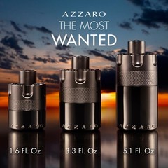 Azzaro The Most Wanted Eau de Parfum 3.3 Fl Oz (Pack of 1), Metallic/Black