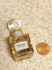 Corded vintage Germaine perfume by Germaine Monteil 1/4 fl oz mini bottle parfum