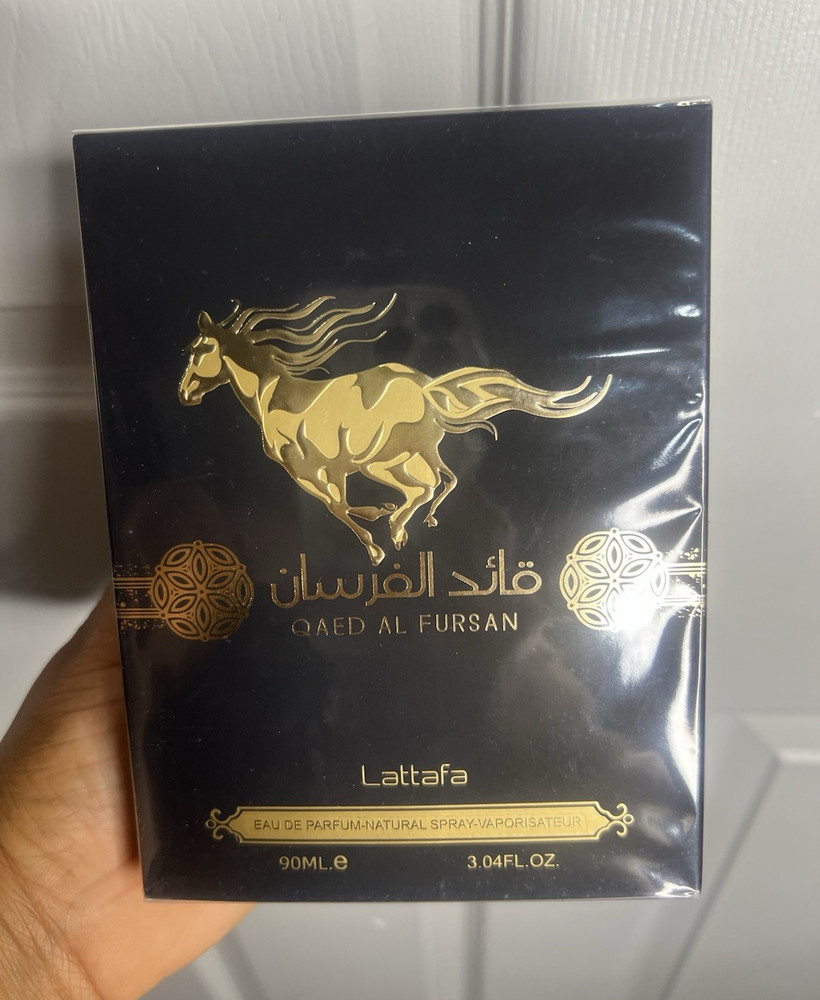 Lattafa Qaed Al Fursan Eau de Parfum EDP Spray Perfume, Regular Size 3.04 fl oz