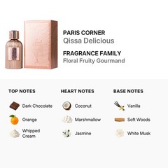 Paris Corner Ladies Qissa Delicious EDP Spray 3.4 oz Fragrances 6298463856423