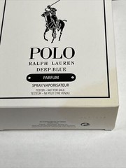 POLO DEEP BLUE Parfum by RALPH LAUREN Men’s PARFUM Spray 4.2 oz white Bx
