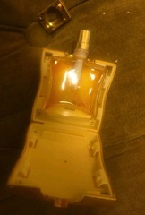 Hermes 24, Faubourg Refillable Perfume Gold-Tone Metal Case 1/3 Filled