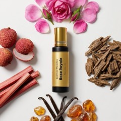 Scented Meadow Rose Royale Roll-On Perfume Oil for Women – 0.5 fl oz (15 ml)